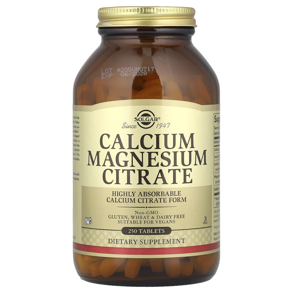 Calcium Magnesium Citrate, 250 Tablets