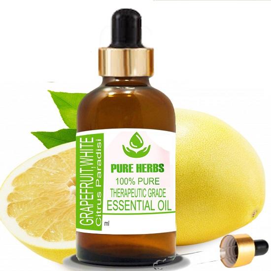 

Pure Herbs Grape Fruit Oil White(Citrus × paradisi) Pure & Natural Therapeutic Grade Essential Oil Glass 5 ml