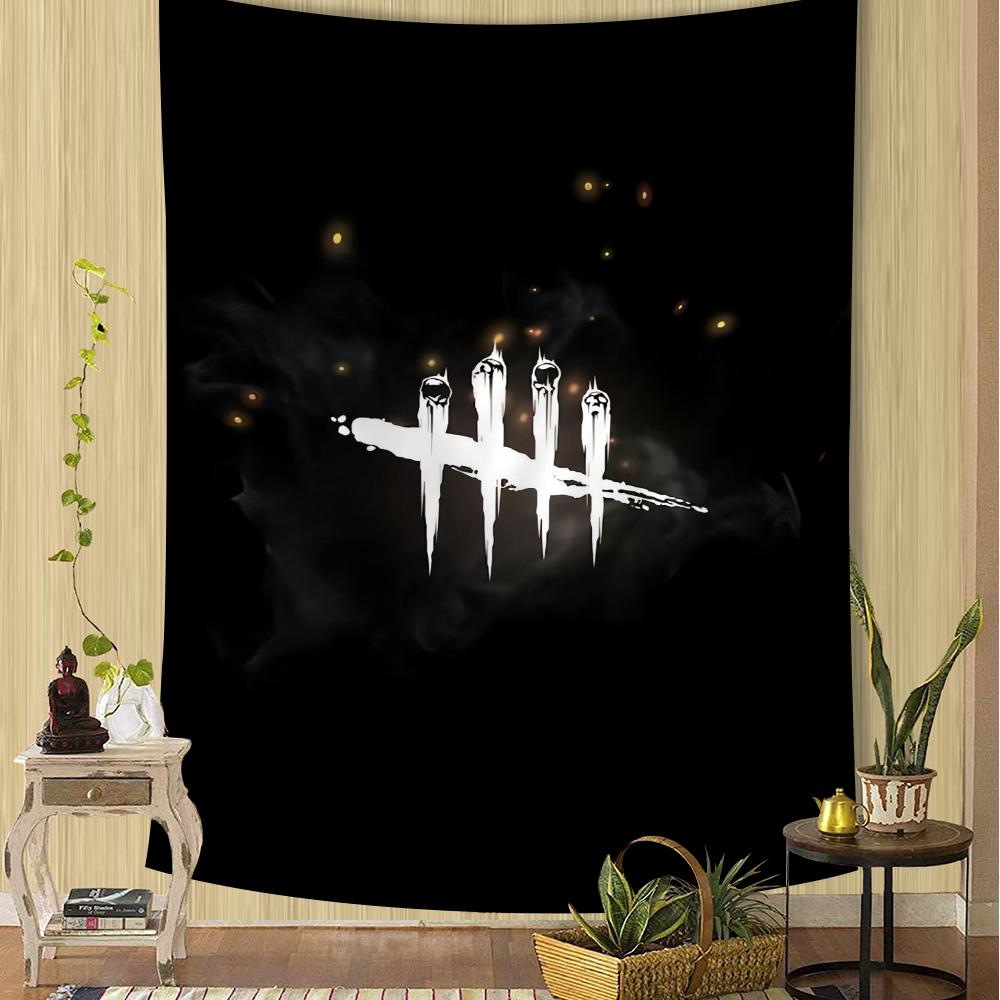 Game DDaylight by DDead Anime Tapestry Hanging Tarot Hippie Wall Rugs Dorm Sheets Tapestries Bohemian Mandala INS Home Decor