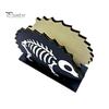 Dark Theme Table Organizer Halloween Wooden Napkin Holder, Ghost Pumpkin Skeleton Cat Bat Tissue Dispenser, Waterproof Gothic Room Decor Tabletop for