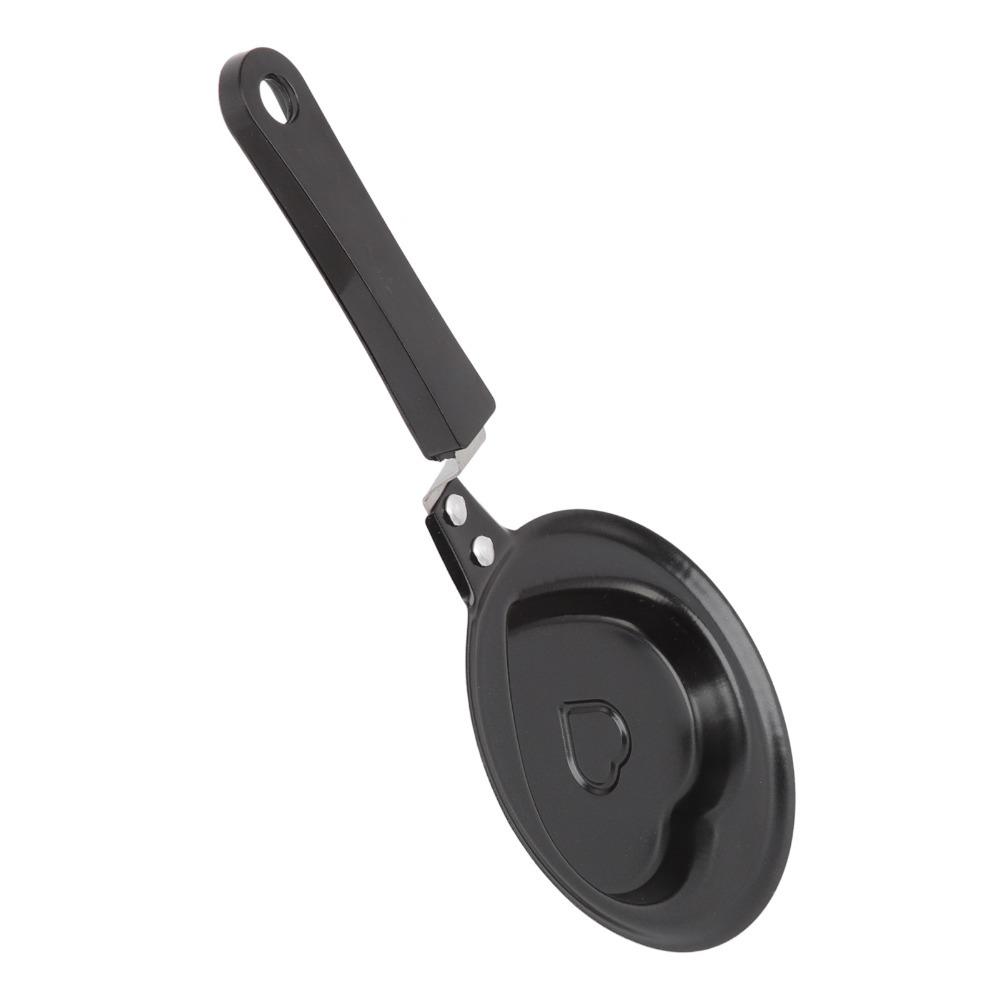 Different Shape Mini Egg Frying Pan Black Omelette Pan Practical Frying Pan Breakfast Cooking Style 1