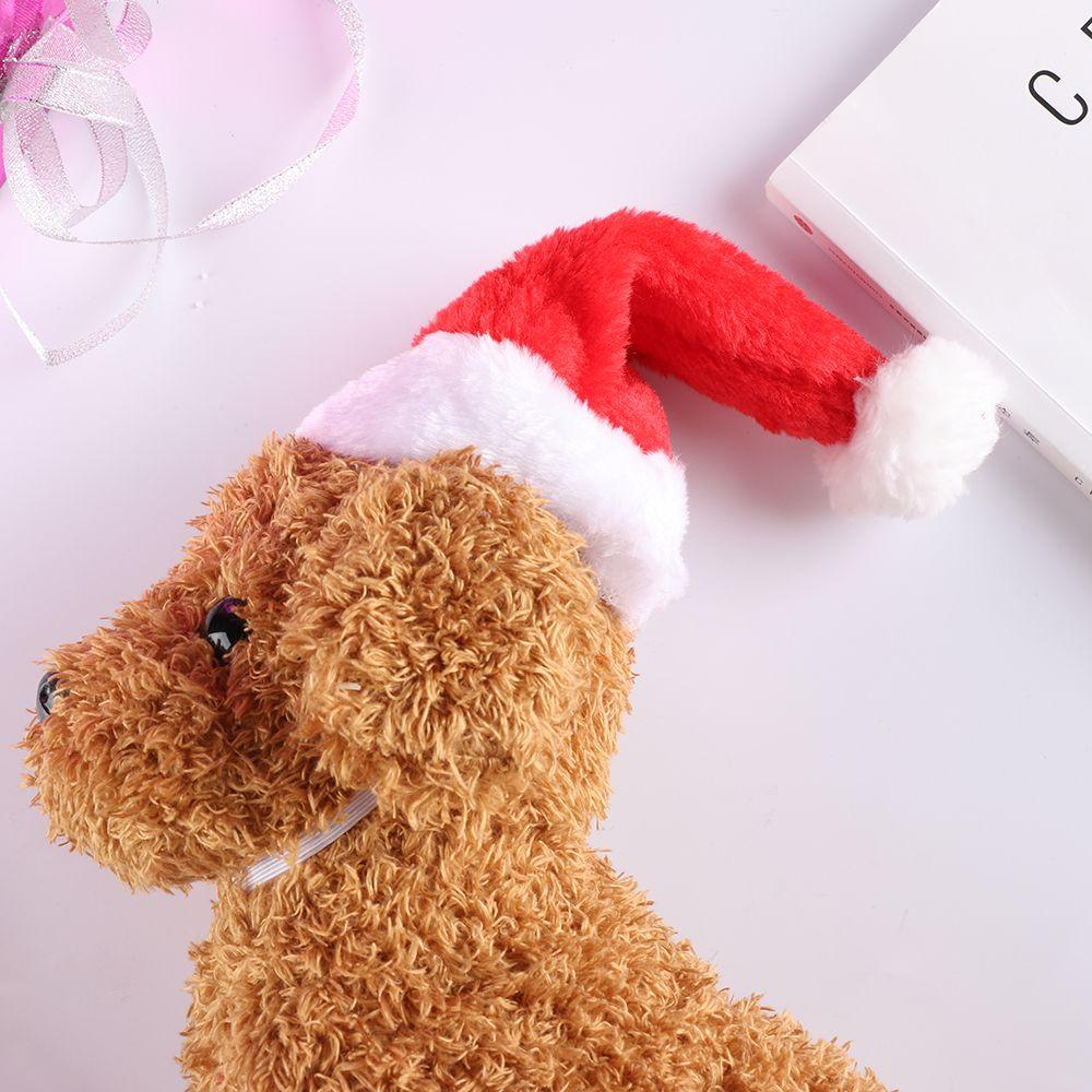 Accessory Adjustable Holiday costume Santa Claus Cat dog Animal Cap Christmas pet  hat