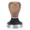 58mm Stainless Steel Flat Coffee Tamper Powder Pressed Hammer with Height Adjustable Wooden