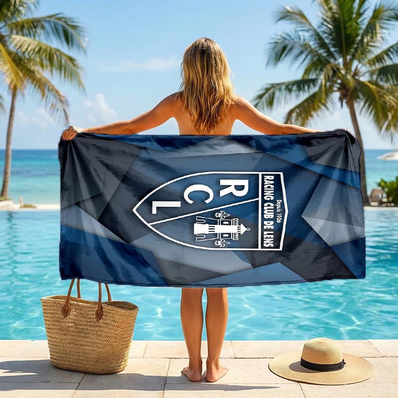 Lens FC print Quick Dry Beach Towel Microfiber Absorbent Portable Travel Swimming Towel