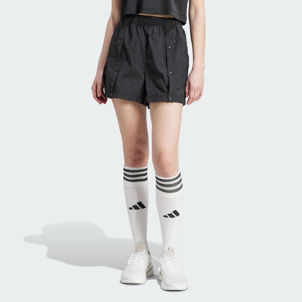 adidas Tiro Šortky s patentkami s monochromatickým logem a elastickým pasem Dámské šortky Černé IB4757