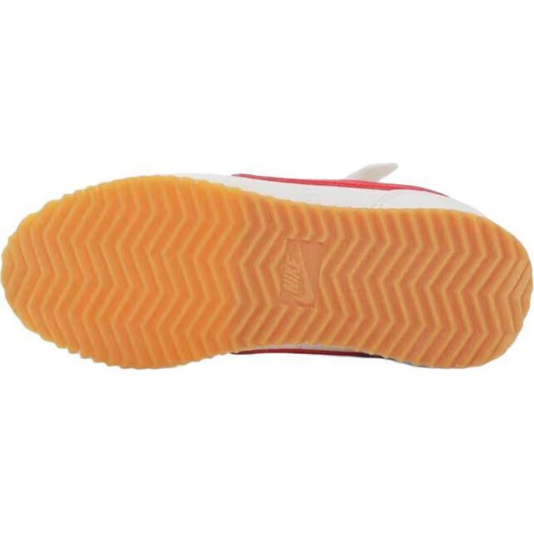 Nike Cortez Easy On Comfortable Slip Resistant Durable Low Top Kids Casual Shoes Kids Sneaker White Red DM0951-113