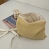 Cotton Cosmetic Bag Portable Cute Cherry Embroidery Women Storage Bags Small Female Travel Zipper Makeup Phone Pouch Case