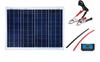 SAYA 50W Solar 20A LED Controller Wiring Clip Cable Set Panel, 12V/24V Controller,