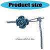 PU Leather Waist Rope with Vintage Flower Styles Selfknotted Waist Cord Belt for Unique Fashion Women Daily Wear