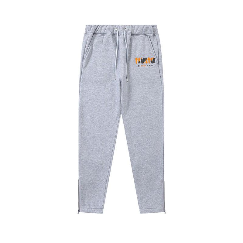Mens Gradient Letter Tiger Head Embroidered Hoodie Jogger Set Streetwear Winter Outfit