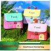Non Food Contact Adorable House Shaped Insulated Lunch Bag Portable,Large Capacity with Aluminum Foil Lining, Easy to Clean, Vibrant Colors