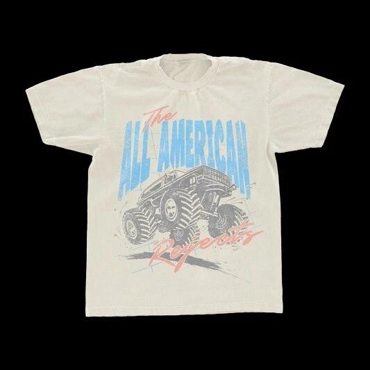 Merry Christmas The All-American Rejects Beige 100% Cotton Shirt BT542 L