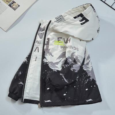 2025 New Boys' Gradient Windbreaker: Trendy Spring & Autumn Outerwear