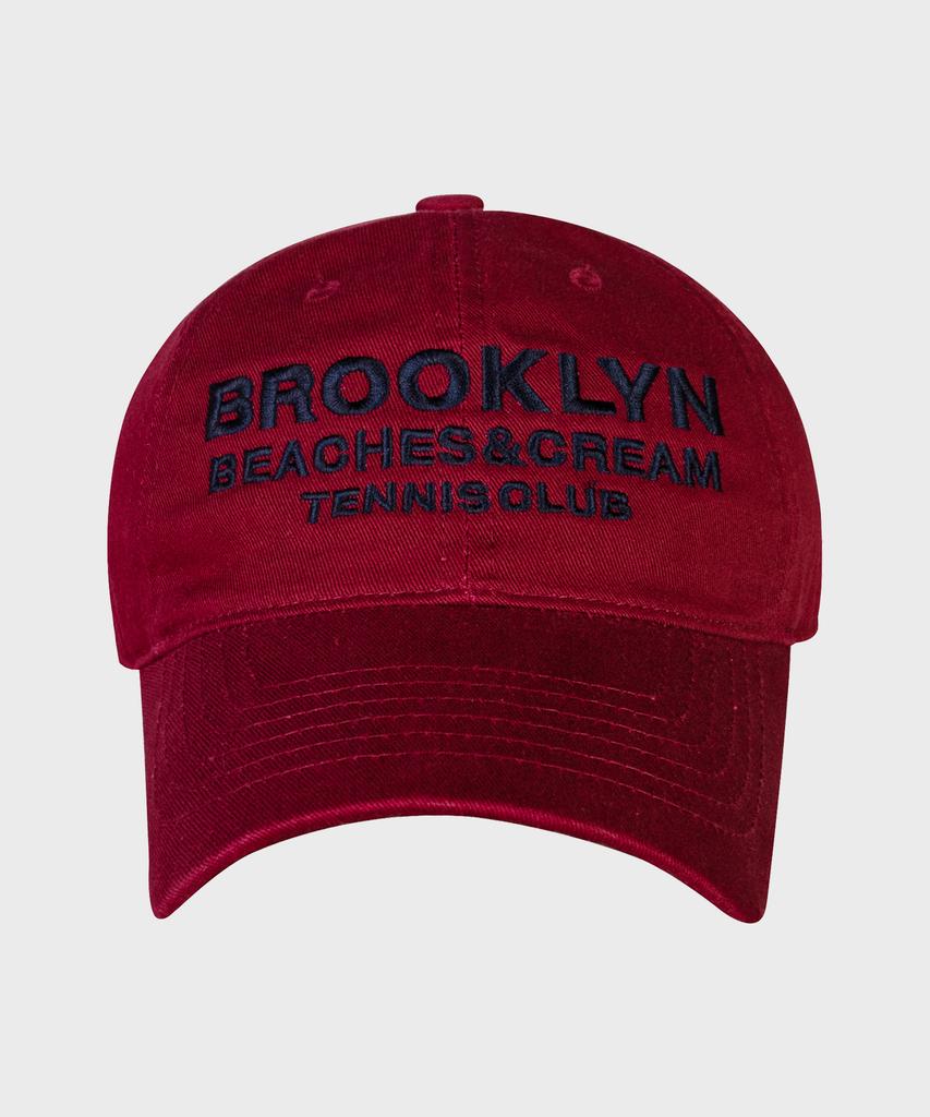 Bichiseuaenkeulim Brooklyn Tennis Club Ball Cap-Burgundy