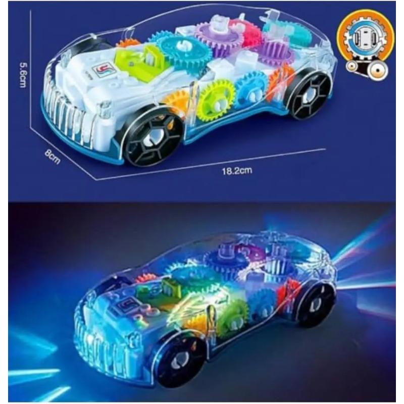 Baby Toys Toddler Police Car Electric Vehicle Toy Auto Driving Transparent Gears Music Lights Cars Toys for Kids Boys