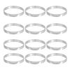 Yousheng 12Pcs Golden Napkin Rings Metal Circle Design Napkin Holders Buckles Family Dinner Wedding Party Table Decoration
