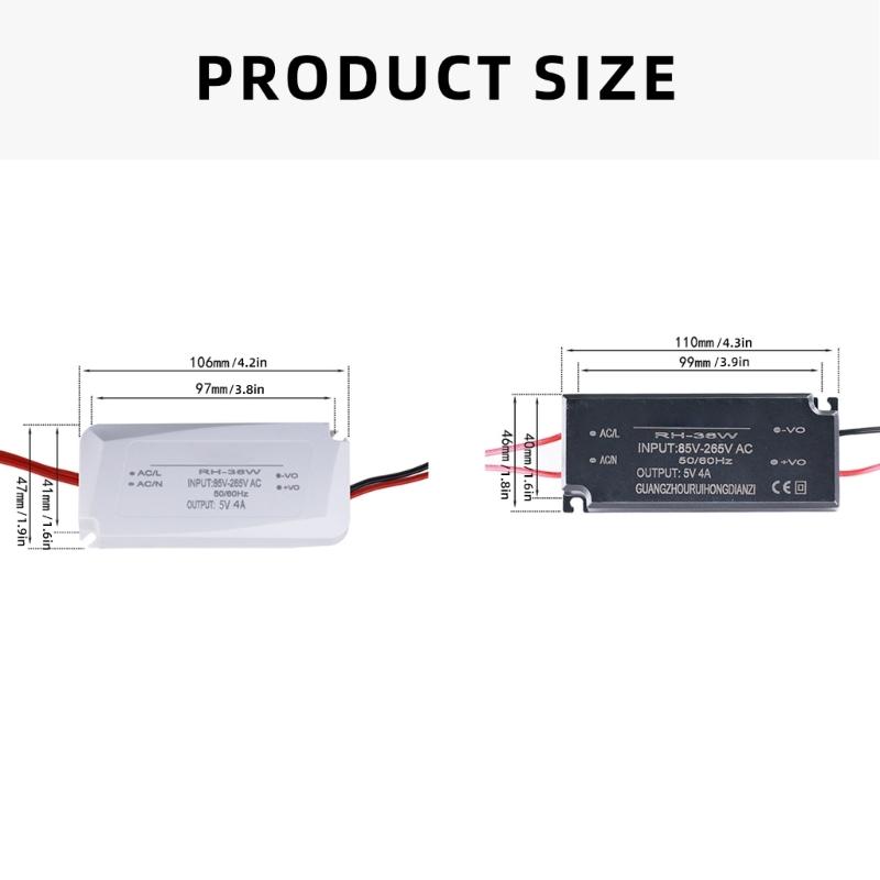 Step Down Power Supply Module 85-220V To 5V 4A Mini Bucked Convert Regulator Module Power Supply Routers Switches