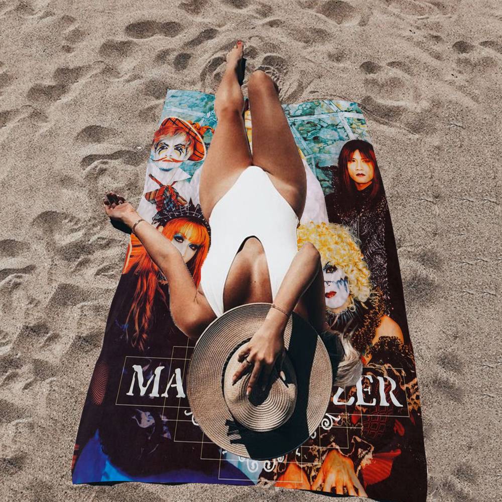 Band M-Malice M-Mizer Big Microfiber Beach Towels Quick Dry Towel Sand Beach Towels Pool Towel For Travel Swim Pool Yoga