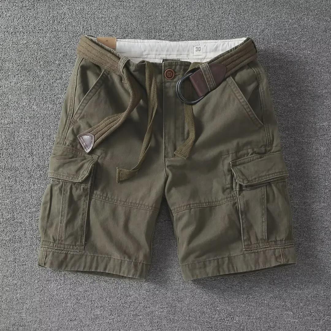 

Чоловічі робочі шорти American High Street Camo – з кількома кишенями, вільного крою 32 чорний