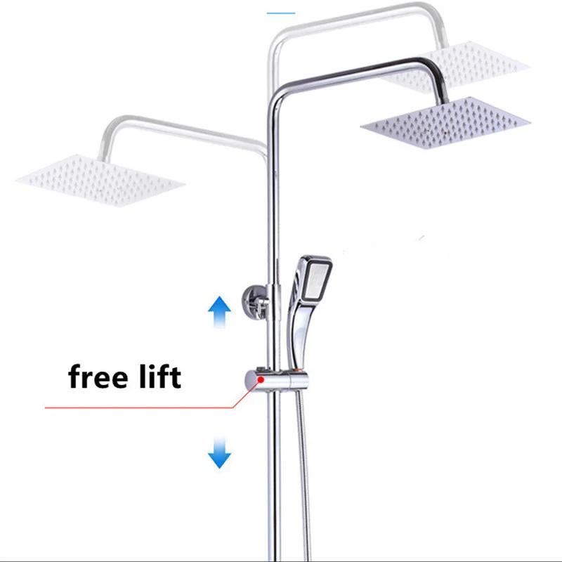 304 Stainless steel Universal Shower Head Holder Adjustable 22~25mm Rail Holder Bathroom Accessories Shower Mounting Brackets