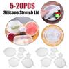 Silikon-Stretchdeckel, wiederverwendbare Silikonabdeckung, hält Lebensmittel frisch, Premium-Silikon-Dichtungsdeckel, Lebensmittelverpackung, Schüssel-Topfdeckel zur Lebensmittelaufbewahrung
