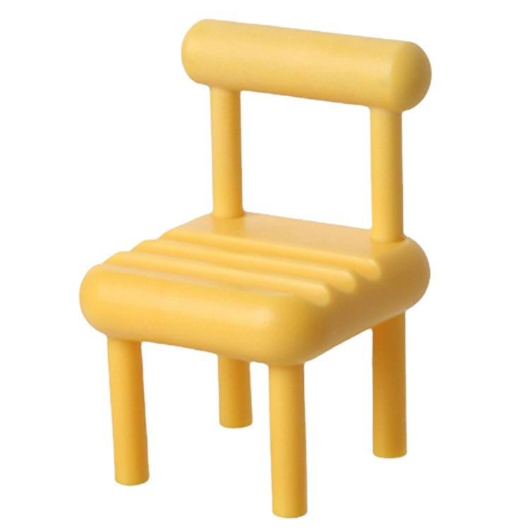 New mobile phone holder cute creative chair ornament universal adjustable live broadcast mini stool desktop ornament