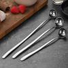 Stainsless Steels Dessert Spoon Long Handle Tea Coffee Stirring Spoons Kitchen Mixings Spoon for Dessert Milkshakes Salad