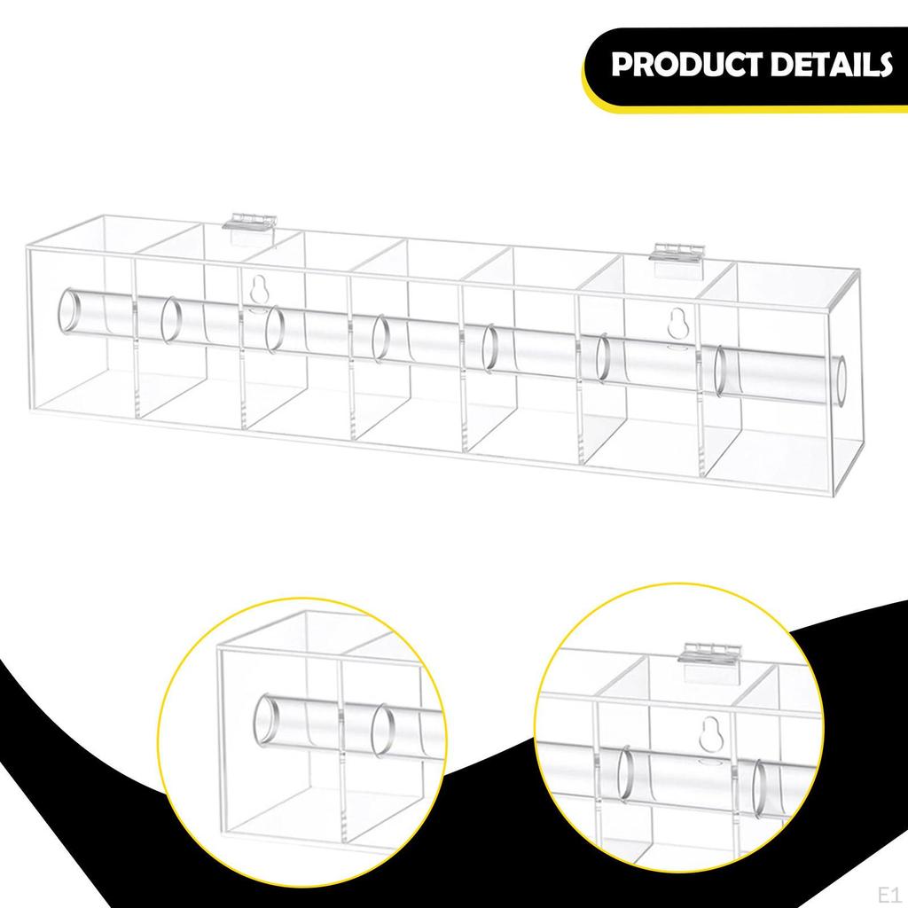 Label Dispenser for Rolls of Sticker Labels, Wall Mounted Organizer, 7 Compartments Food ,