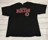 Cincinnati Reds Schwarzes T-Shirt Groß Lee Sport VF Imagewear Inc Herren Größe 2XL XXL