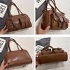 Stilvolle Mehrzweck-Tragetasche mit goldener Hardware, große Schultertasche für Damen für Arbeit und Reisen