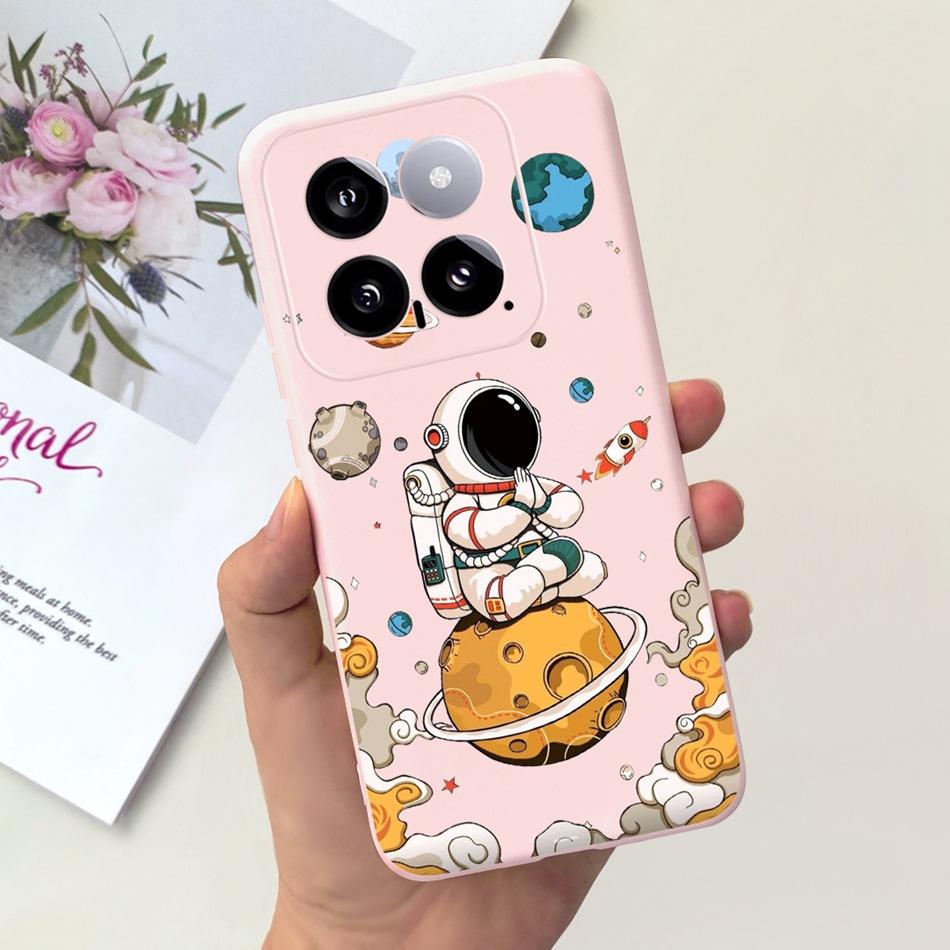For Xiaomi 14 Phone Case Xiaomi Mi 14 5G Mi14 2024 Cute Cat Cartoon Jelly Silicon Soft Protective Back Cover