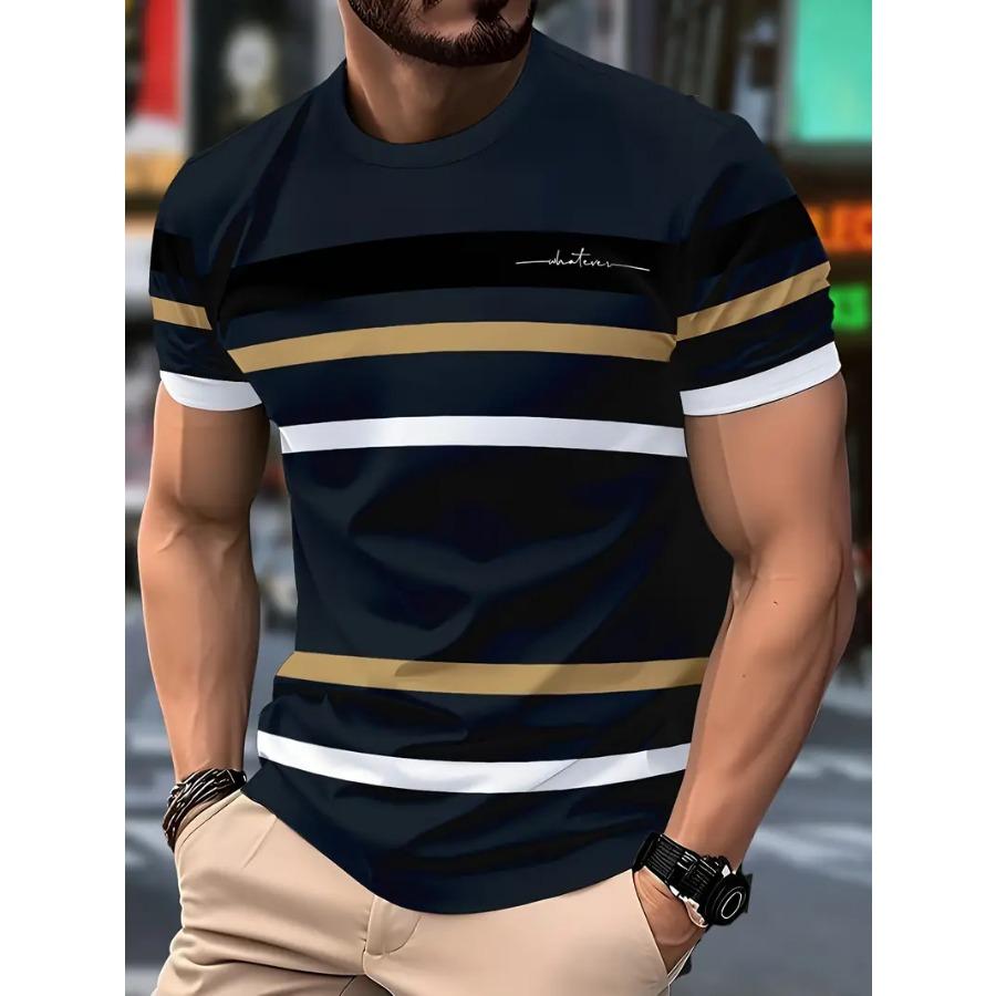 3D Digital Print Short Sleeve T-Shirt Men's Novelty T-shirts