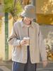 Women's Autumn Cotton Linen Short Cardigan with Raglan Sleeves