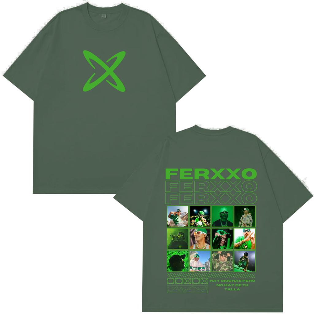 Rapper Feid Ferxxo Falxxo Tour 2026 Print Tshirt Unisex Unisex Fashion Hiphop Tshirt Shortsleeved Casual Cotton Vintage Tshirts