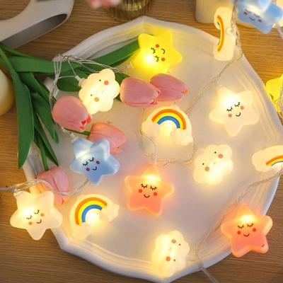 Cloud LED String Lights Creative 3M 20LED Basketball Decorative Lights Unique Waterproof Night Light Outdoor Garden