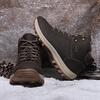 Outdoor Winter Snow Boots For Men Male Sneakers Adult Quality Rubber High Top Super Warm Plush Warm Ankle Boots
