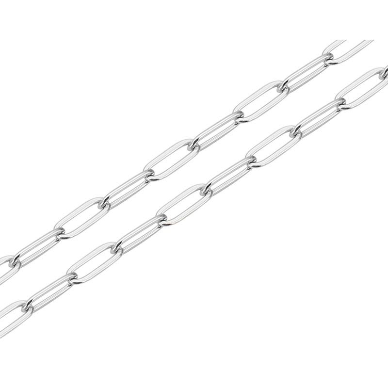 

2meters Never Fade PVD Stainless Steel Flat Link Chains Necklace Bulk Lot 3mm Chains Bracelet for Diy Jewelry Making Accessories