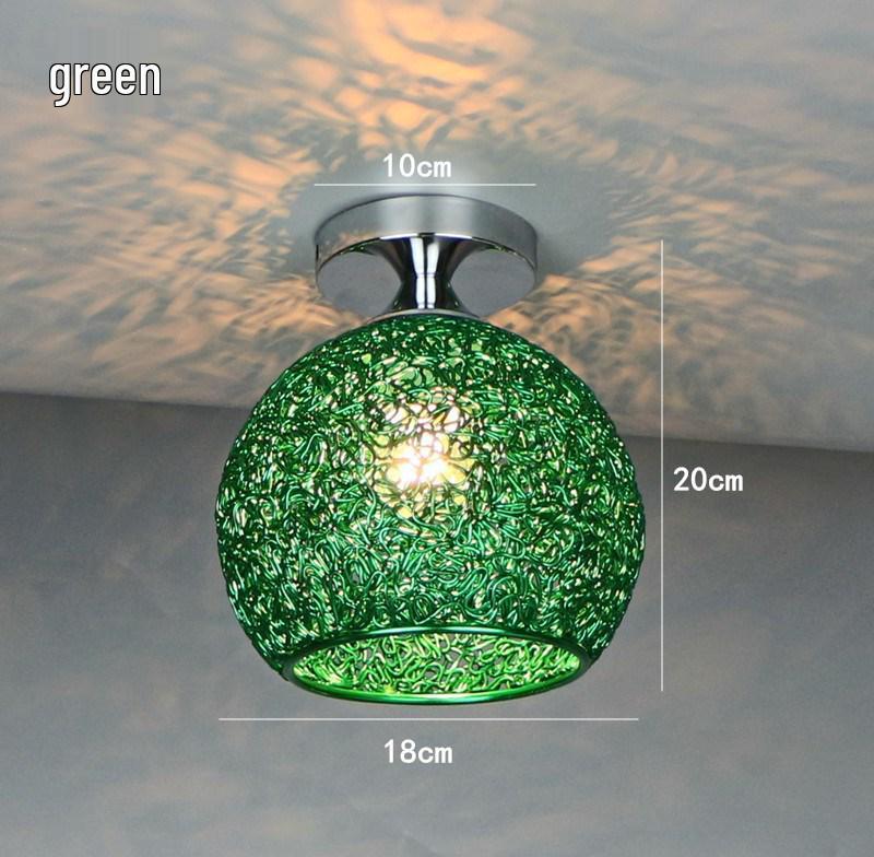 Colorful Nordic LED Ceiling Light for Bedroom, Balcony, or Aisle