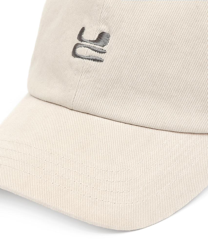 Eondeokeonteulol Four Seasons Cotton Logo Embroidered Basic Soft Top Unisex Ball Cap Uc / Washed B B / Beige