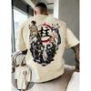T-shirt Stampata Anime Demon Slayer per Uomo e Donna, Coppia, Street Fashion, Oversize, Casual, Estiva, Top Genitore-Figlio, Harajuku Y2K