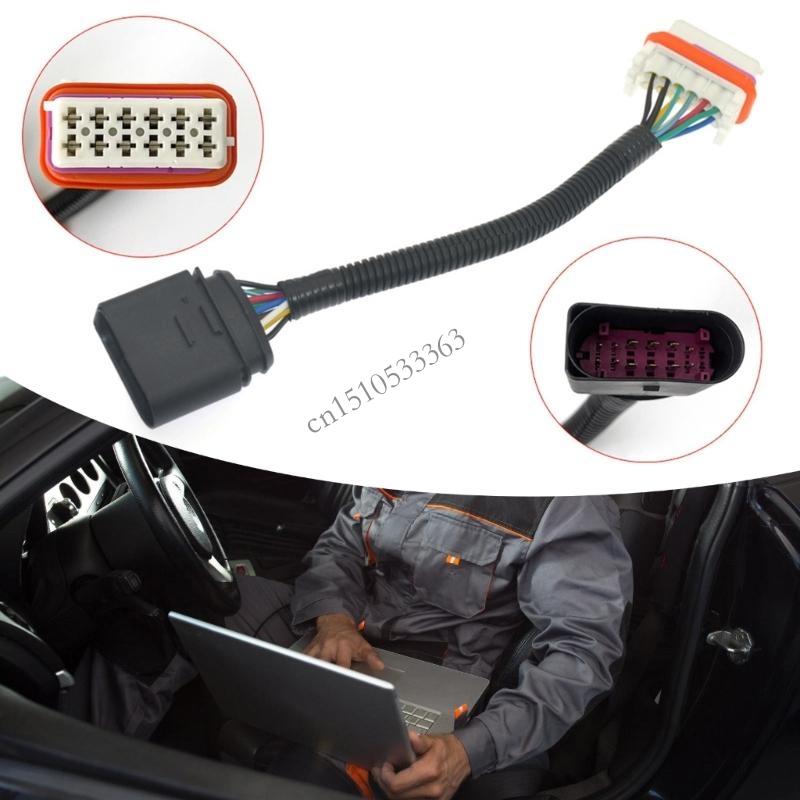 090E High Performances Car Headlight Connector Cable Harness Adapter Connector for Front Lights 12 Pin Replacement 7L6971071A