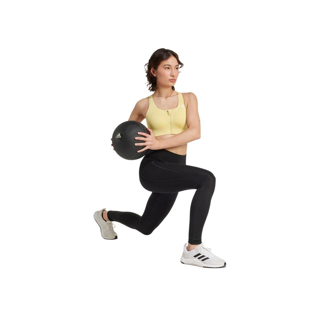 adidas Solid Color Quick-Dry High-Intensity Fitness Sports Underwear Women Underwear Yellow KA8112