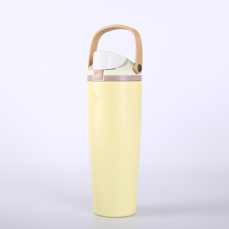Portable car cup 304 stainless steel insulated cup outdoor cold preservation sports water bottle for cold and heat preservation