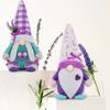 Lavender Heart Stand-Up Rudolph Doll Ornament