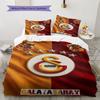 Galatasaray Halo Bedding Quilt Set Quilt Cover Pillowcase Home Decoration Birthday Gift (1 * Duvet Cover + 2 * Pillowcase, Without Core)