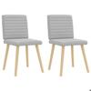 VidaXL Chaises à manger lot de 2 gris nuage tissu 4101183