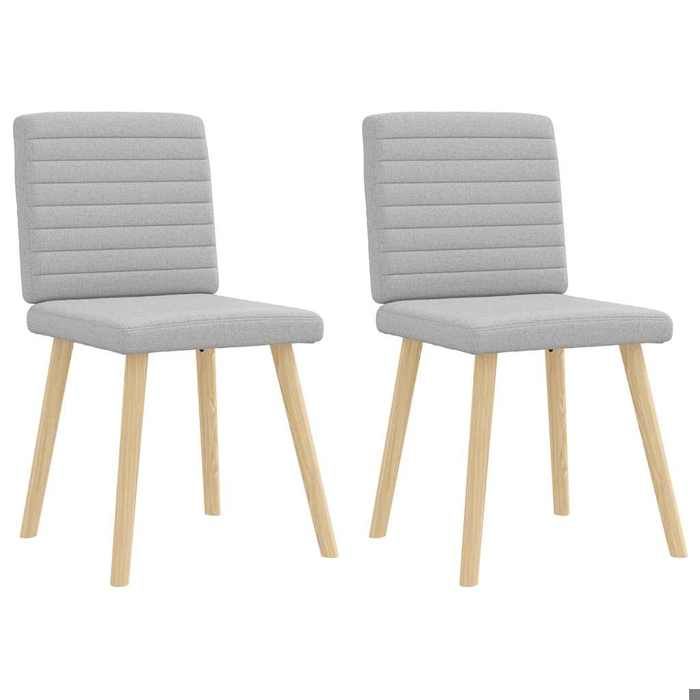 VidaXL Chaises à manger lot de 2 gris nuage tissu 4101183