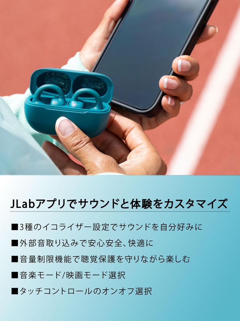 JLab Flex Ear Cuff Earphones Bluetooth Open Ear Running Sports Secure Fit Low Sound Leakage Wireless Earphones Waterproof Call Multipoint Connection
