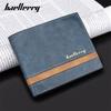 Baellerry Men Short Wallets Vintage Design Artificial Leather Trifold Wallet Fashion Card Holder Purse