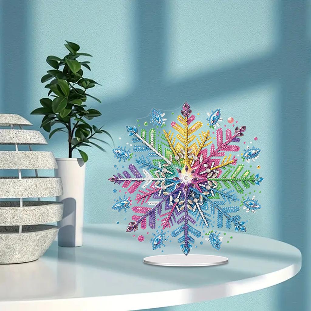 2D Flachdruck DIY Tischplatte Diamantmalerei Ornament-Kits Doppelseitig bedruckt Einseitige Bohrung für Heim-Büro-Schreibtischdeko